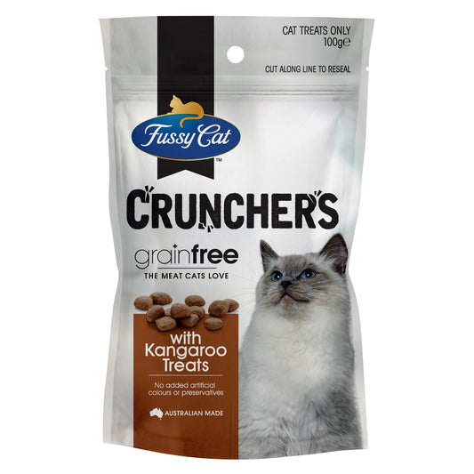 Fussy Cat Grain Free Treats Kangaroo Snackers 100g x 9