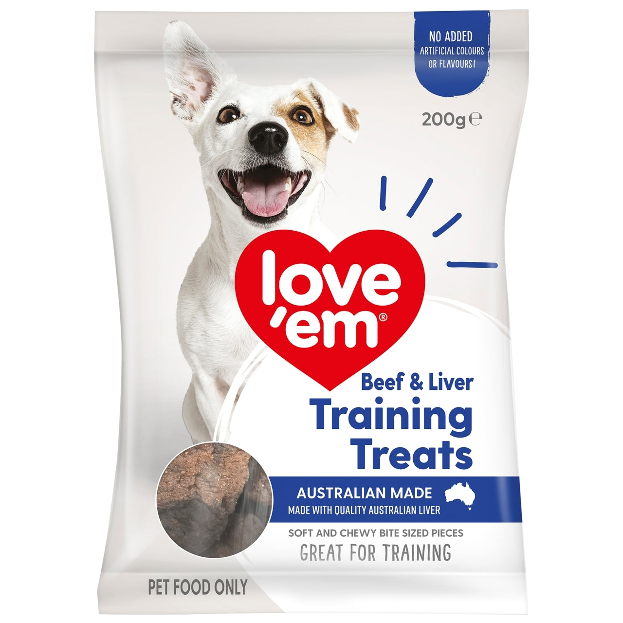 Love'em Beef & Liver Training Treats 200g x 5