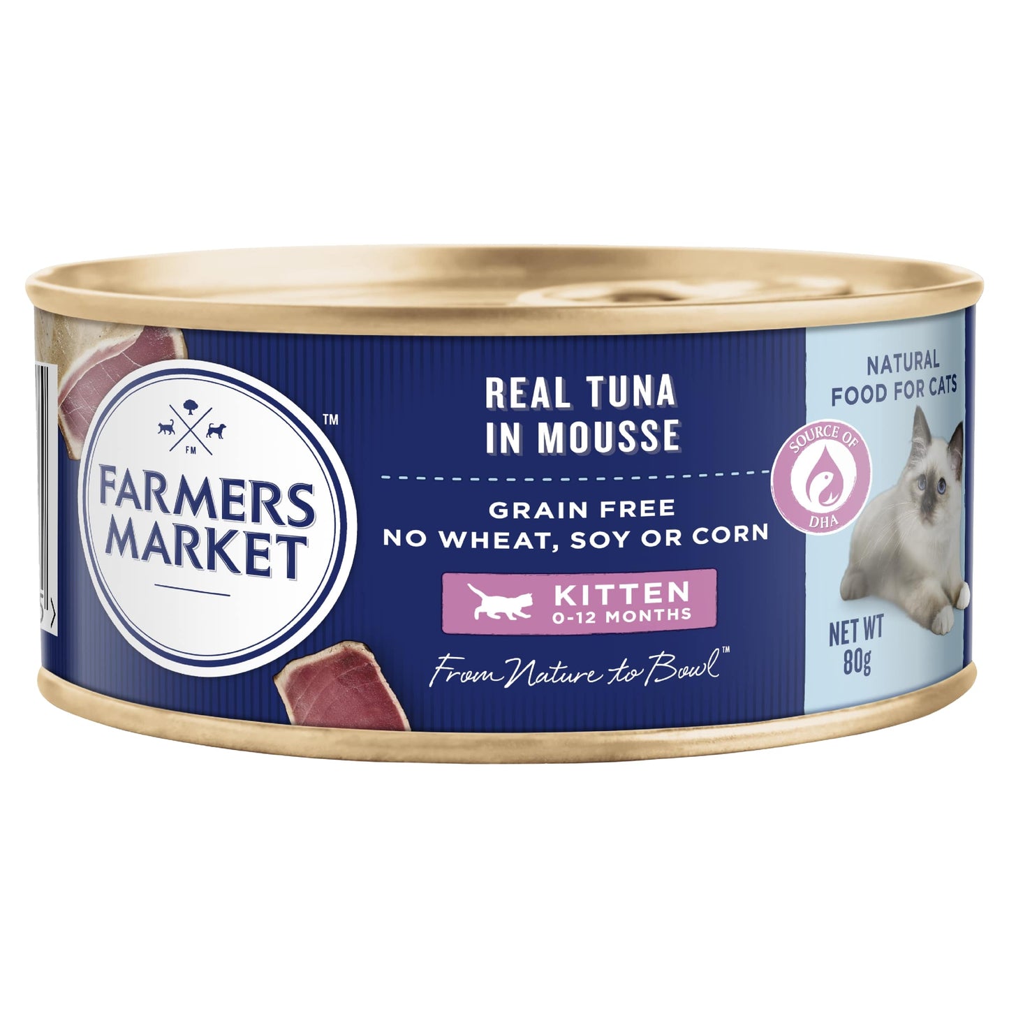 Farmers Market Kitten Real Tuna Mousse 80g x 24