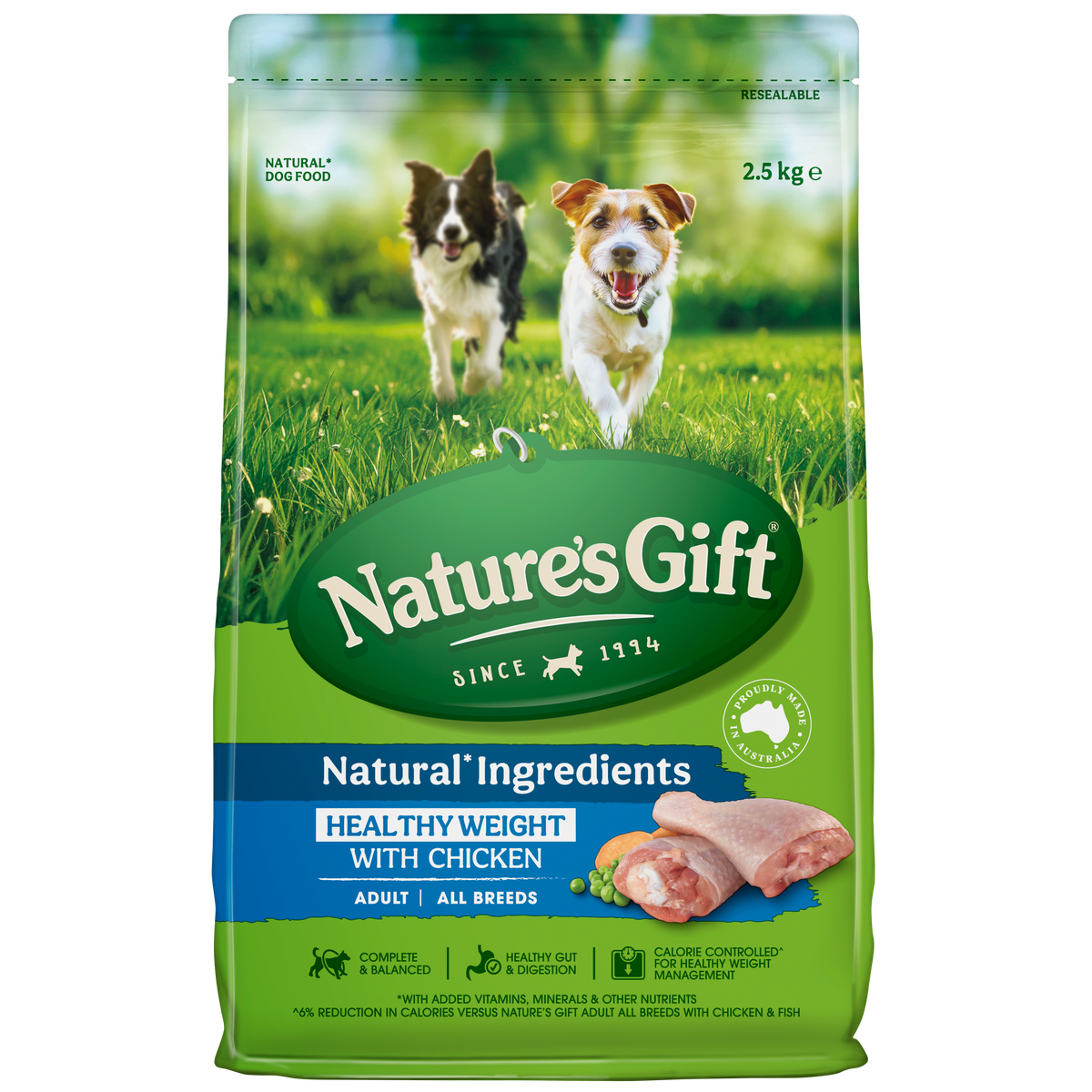 Nature's Gift Dog Chicken Healthy Weight 2.5kg x 4