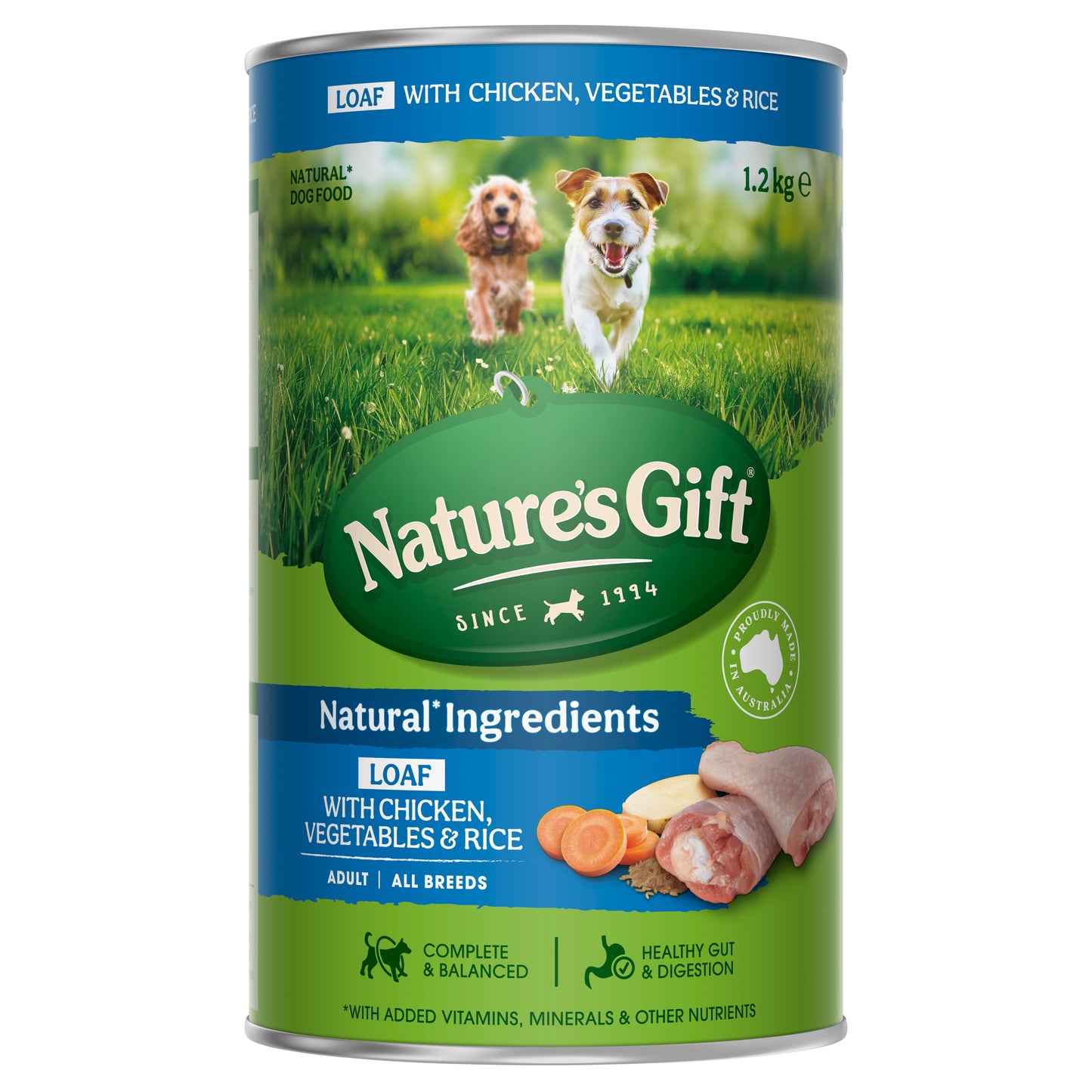 Nature's Gift Dog Loaf Chicken, Vegetables and Rice 1.2kg x 6
