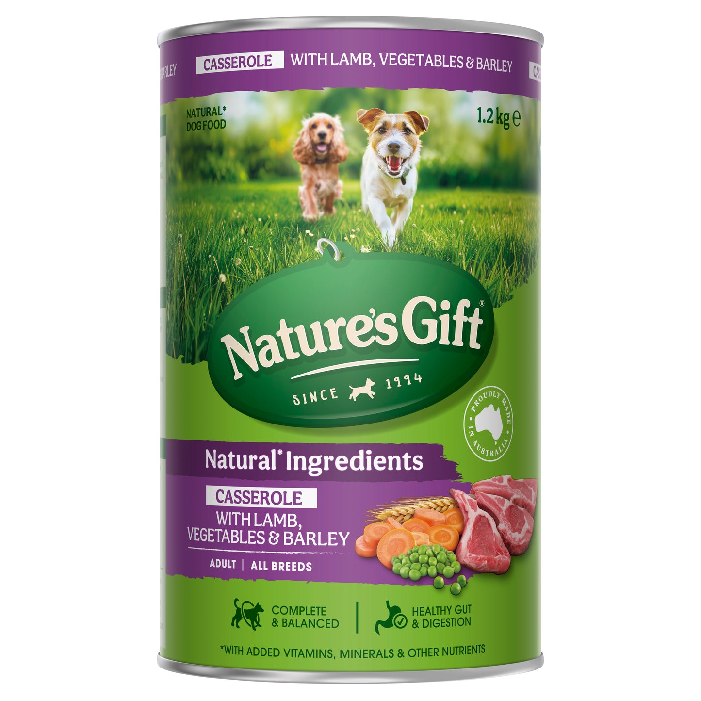 Nature's Gift Dog Casserole Lamb, Vegetables and Barley 1.2kg x 6