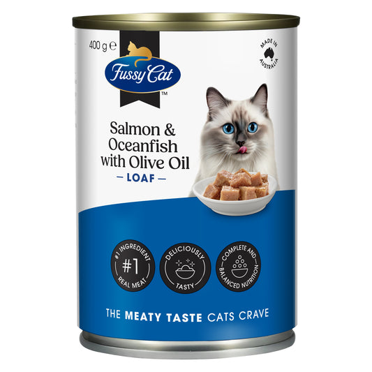 Fussy Cat Adult Grain Free Salmon & Whitefish 400g x 12