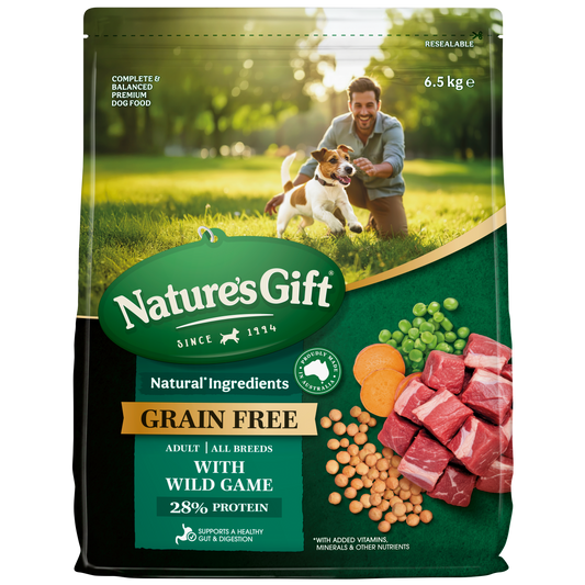 Nature's Gift Grain Free with Wild Game Adult All Breeds 6.5kg x 1