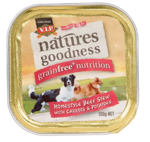 Natures Goodness Grain Free Dog Loaf Beef Stew with Carrots and Potatoes 100g x 9