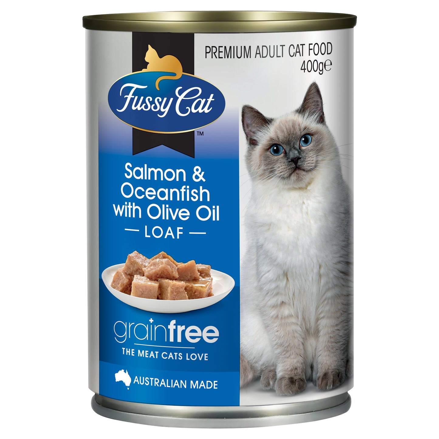 Fussy Cat Adult Grain Free Salmon & Whitefish 400g x 12
