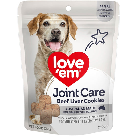 Love'em Treats Joint Care Beef Liver Cookies 250g x 5
