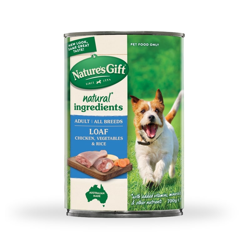 Nature's Gift Dog Loaf Chicken, Vegetables and Rice 700g x 12