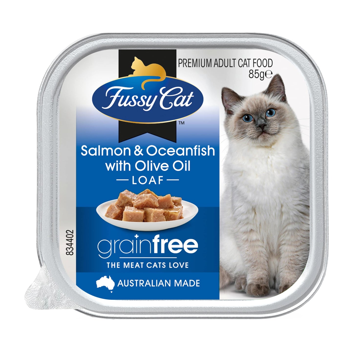Fussy Cat Adult Grain Free Salmon & Oceanfish with Olive Oil 85g x 9
