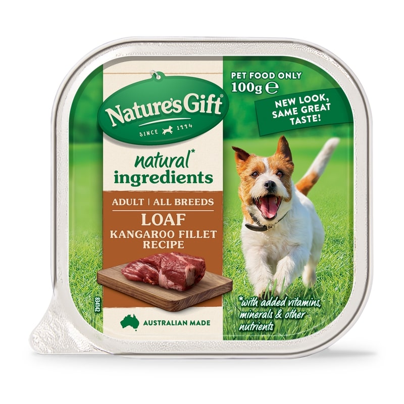 Nature's Gift Dog Loaf Kangaroo Fillet 100g x 9