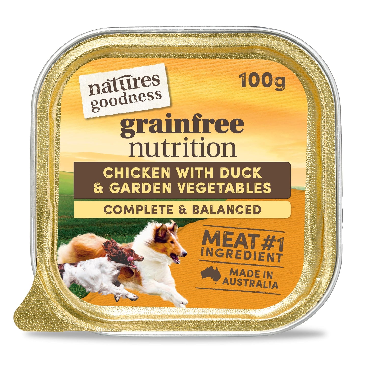Natures Goodness Grain Free Dog Loaf Chicken with Duck and Vegetables 100g x 9