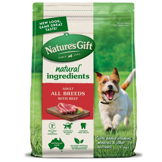 Nature's Gift Dog Beef 2.5kg x 4